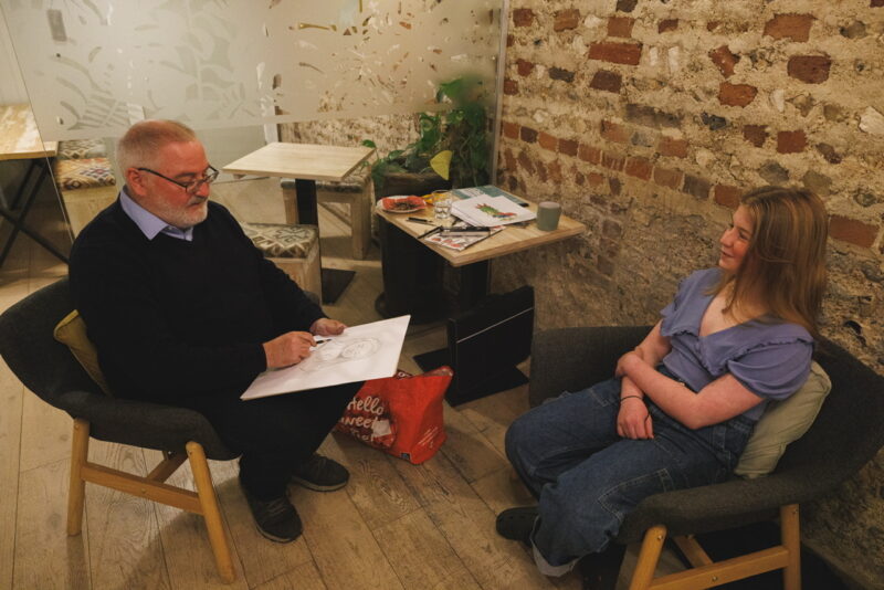 Tabitha's Chris Riddell Portrait