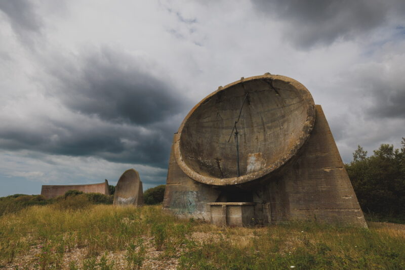 We went to the sound mirrors